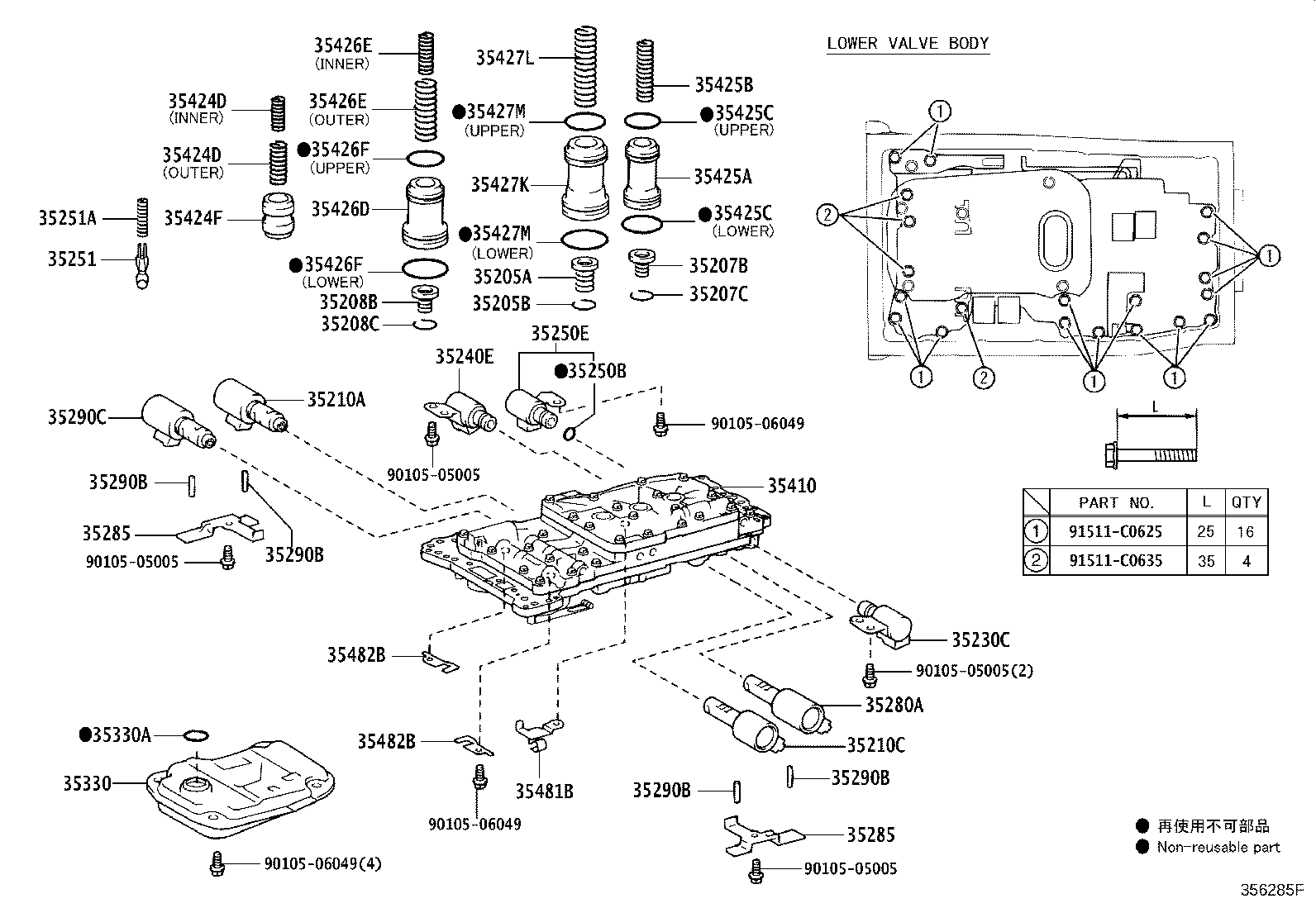 Valve Body Oil Strainer