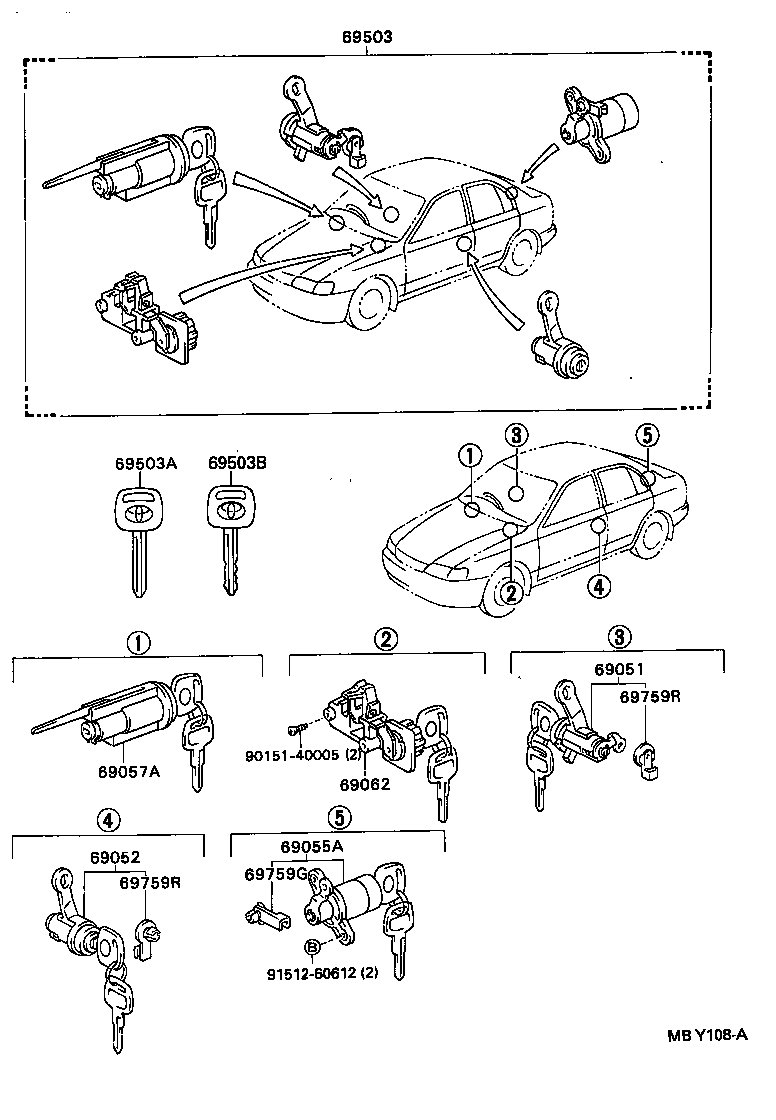 Lock Cylinder Set