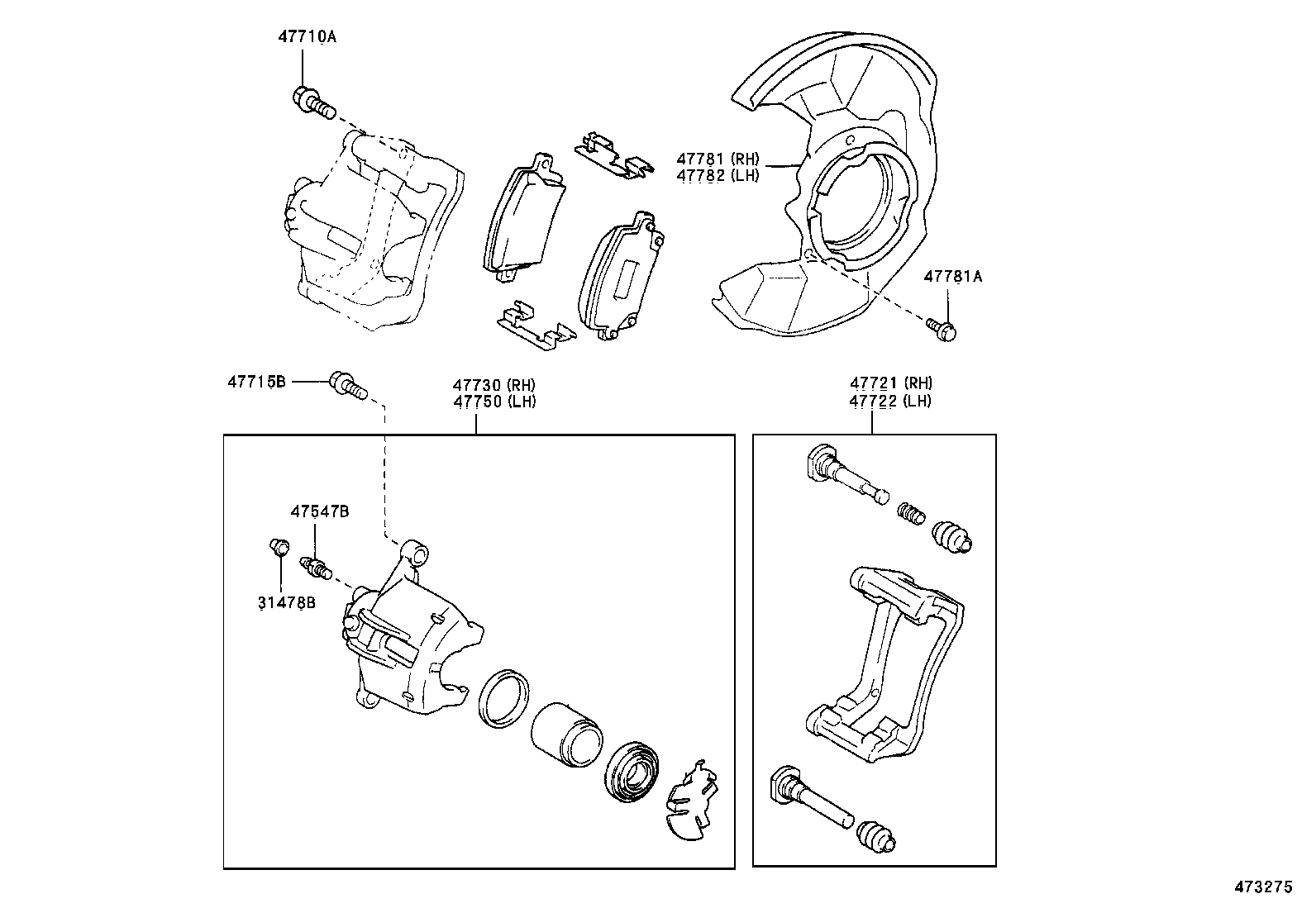 Front Disc Brake Caliper Dust Cover