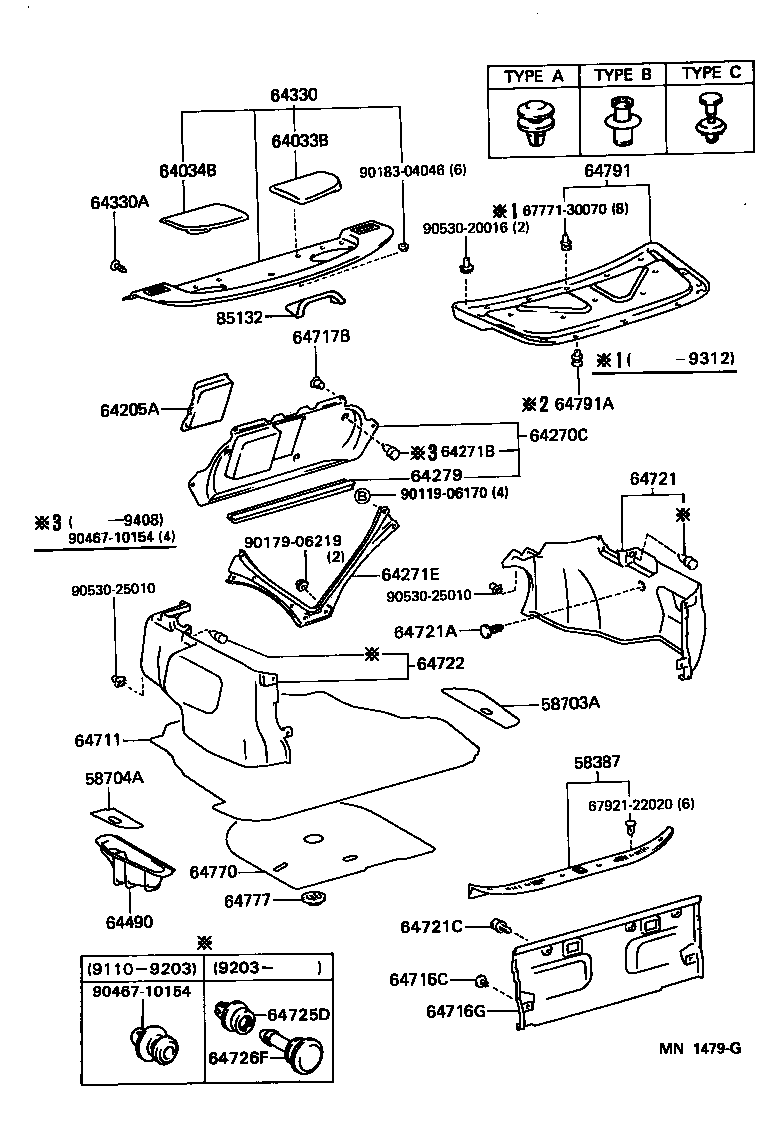 Package Tray Panel & Luggage Compartment Mat