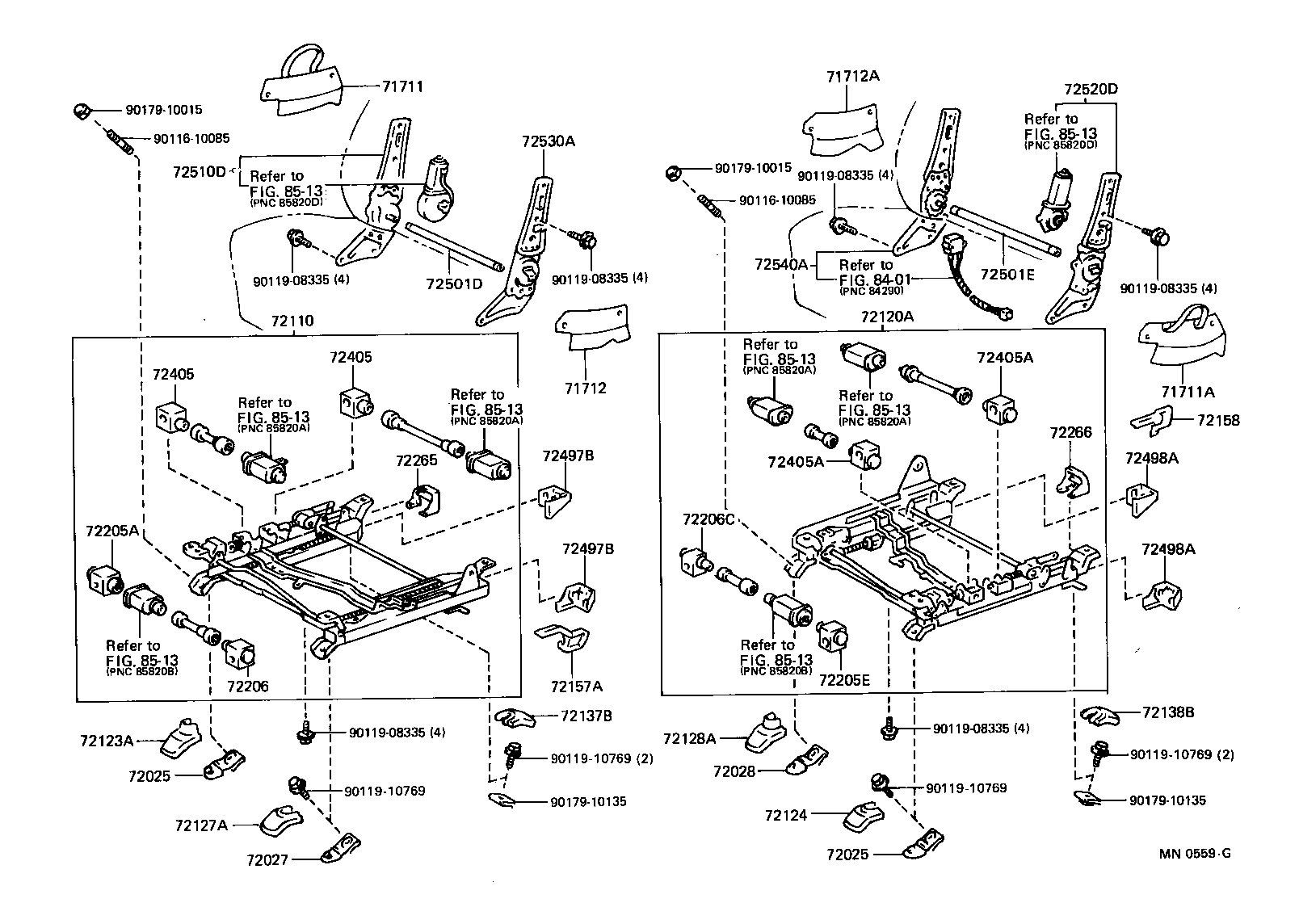 Asiento delantero y riel del asiento