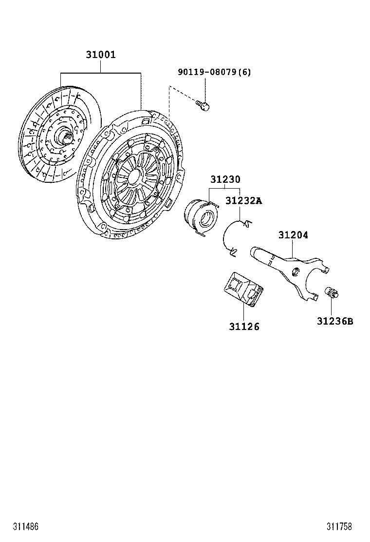 Clutch & Release Fork