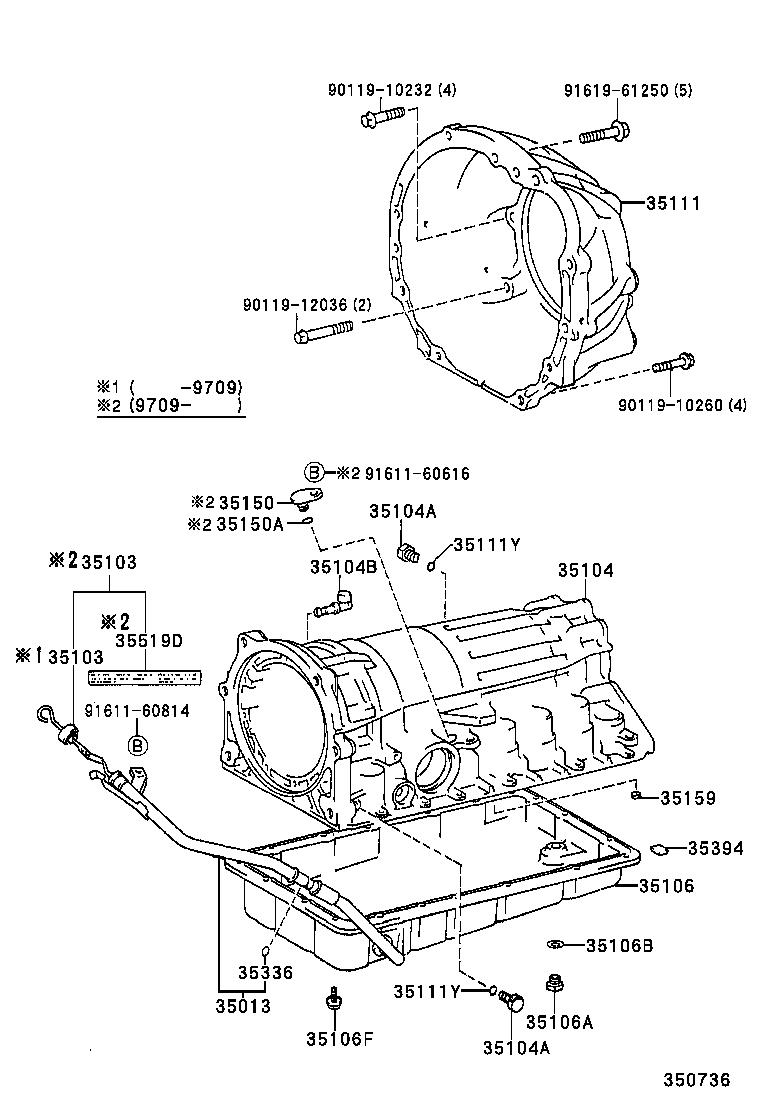 Transmission Case & Oil Pan