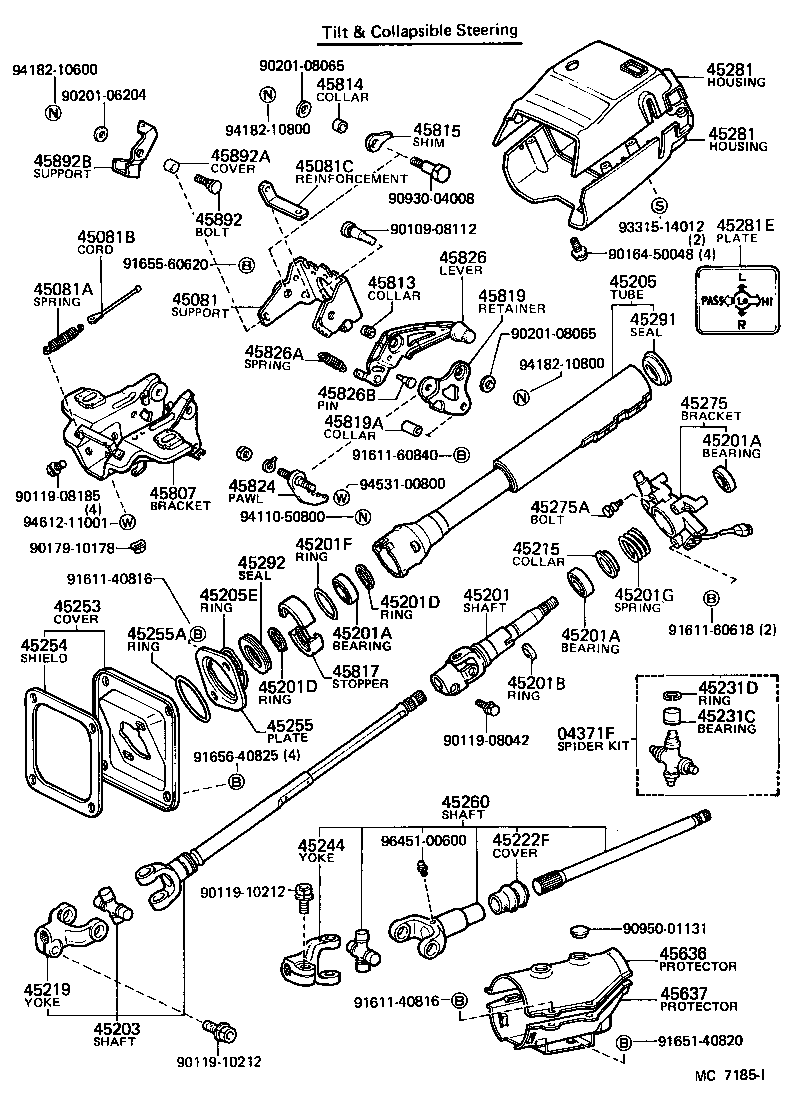 Steering Column & Shaft