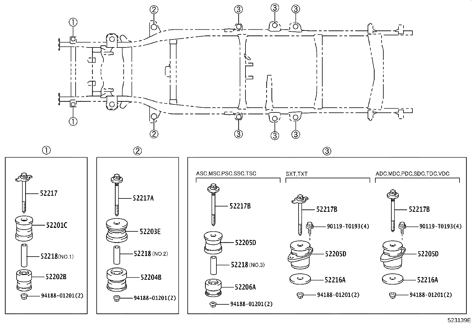 Cab Mounting & Body Mounting