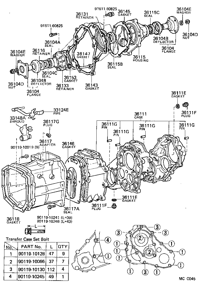 Transfer Case & Extension Housing