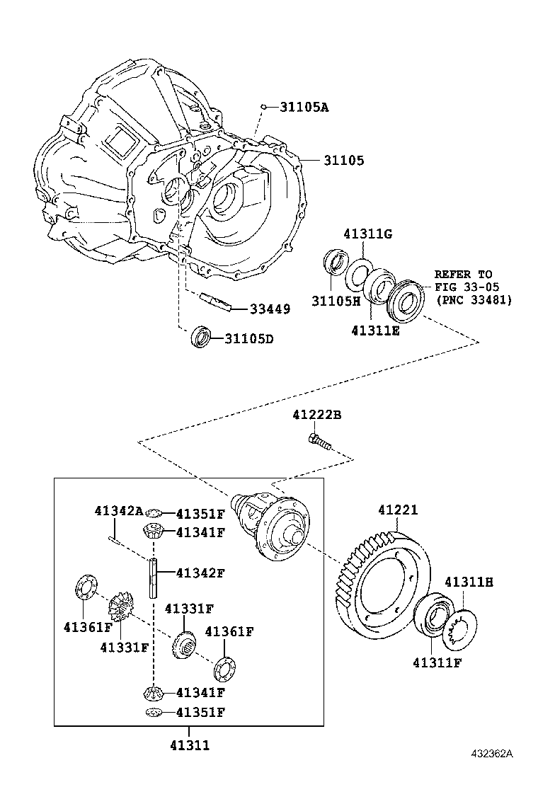 Front Axle Housing & Differential