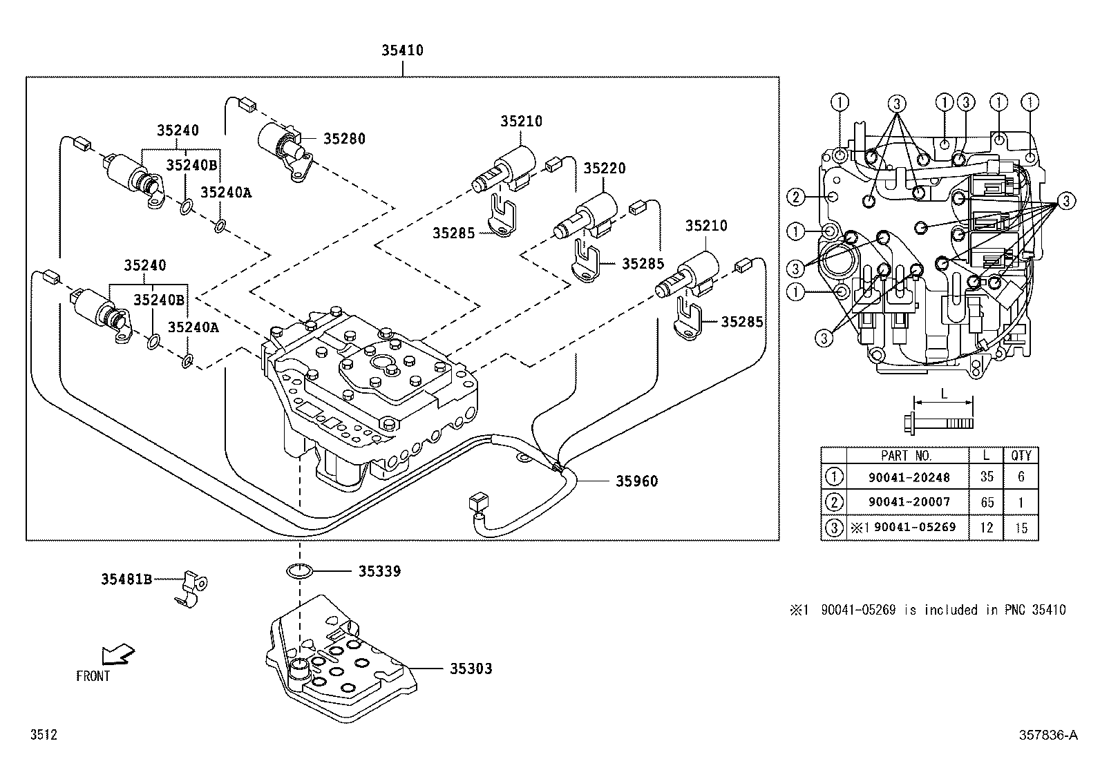 Valve Body Oil Strainer
