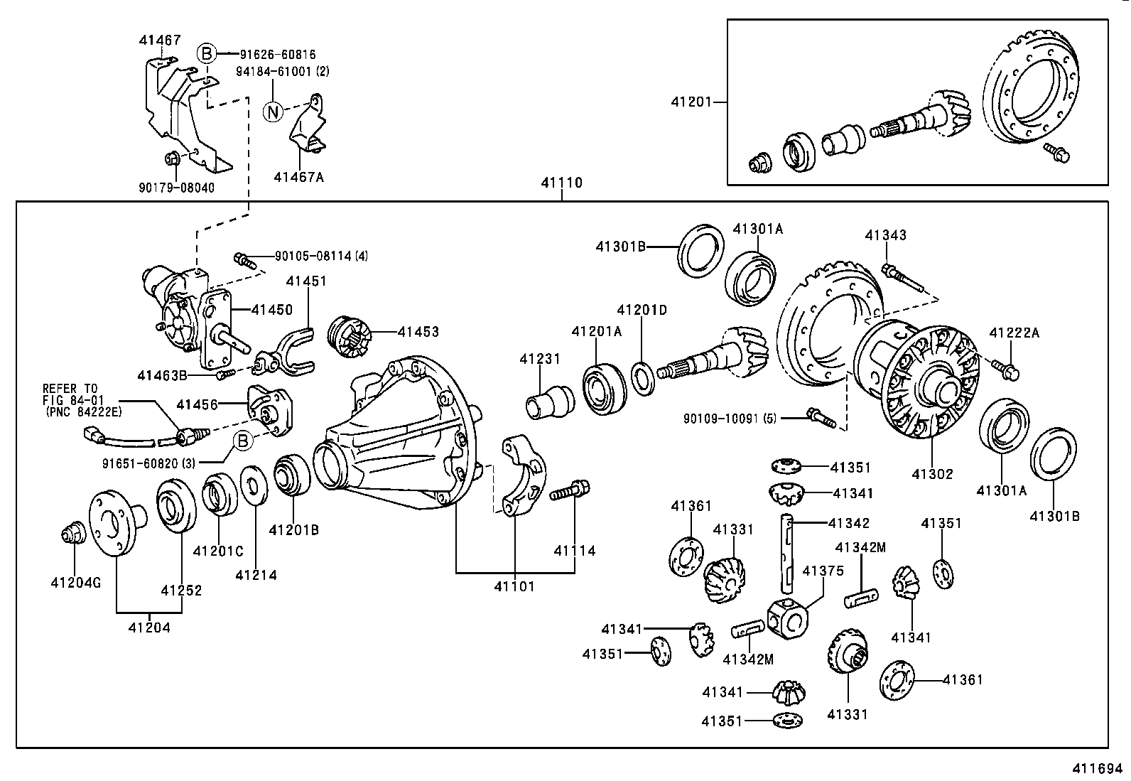 Rear Axle Housing Differential