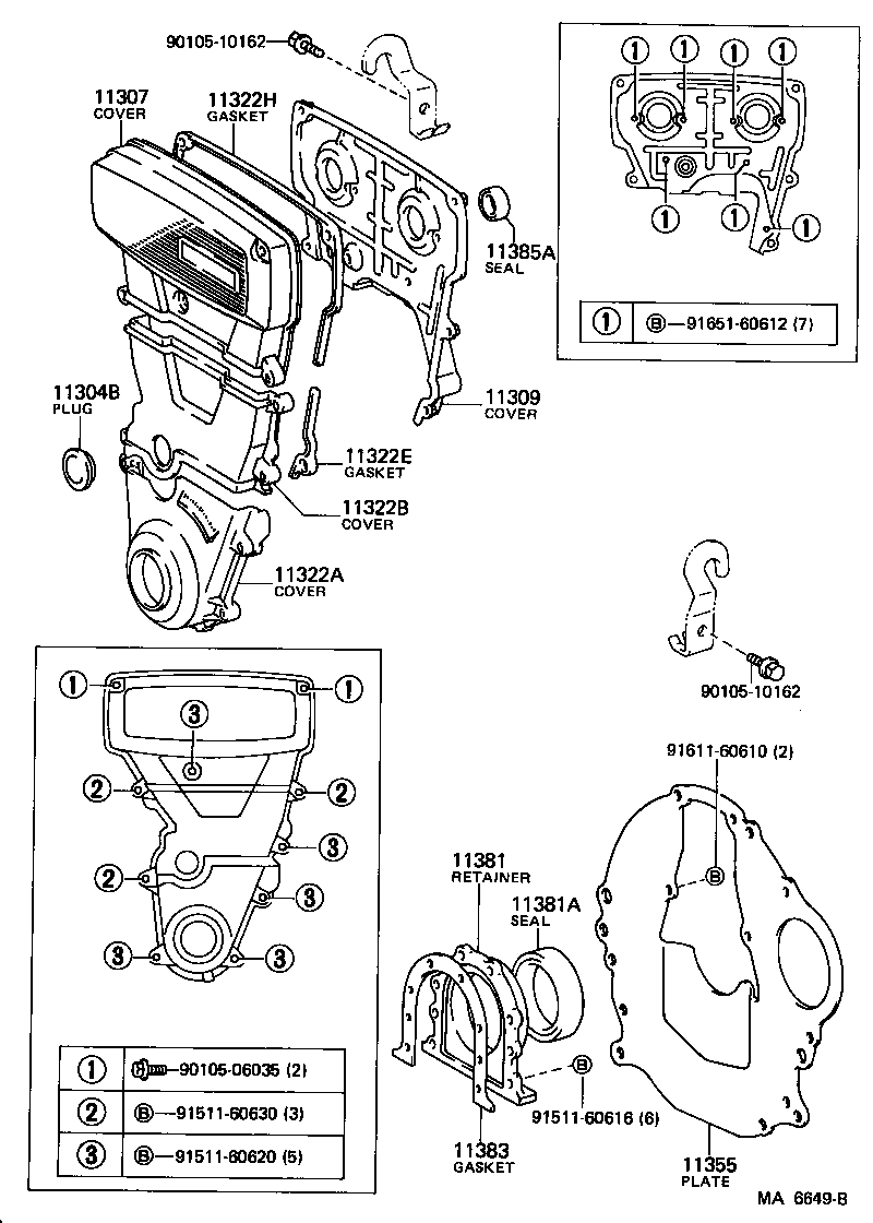 Timing Gear Cover & Rear End Plate