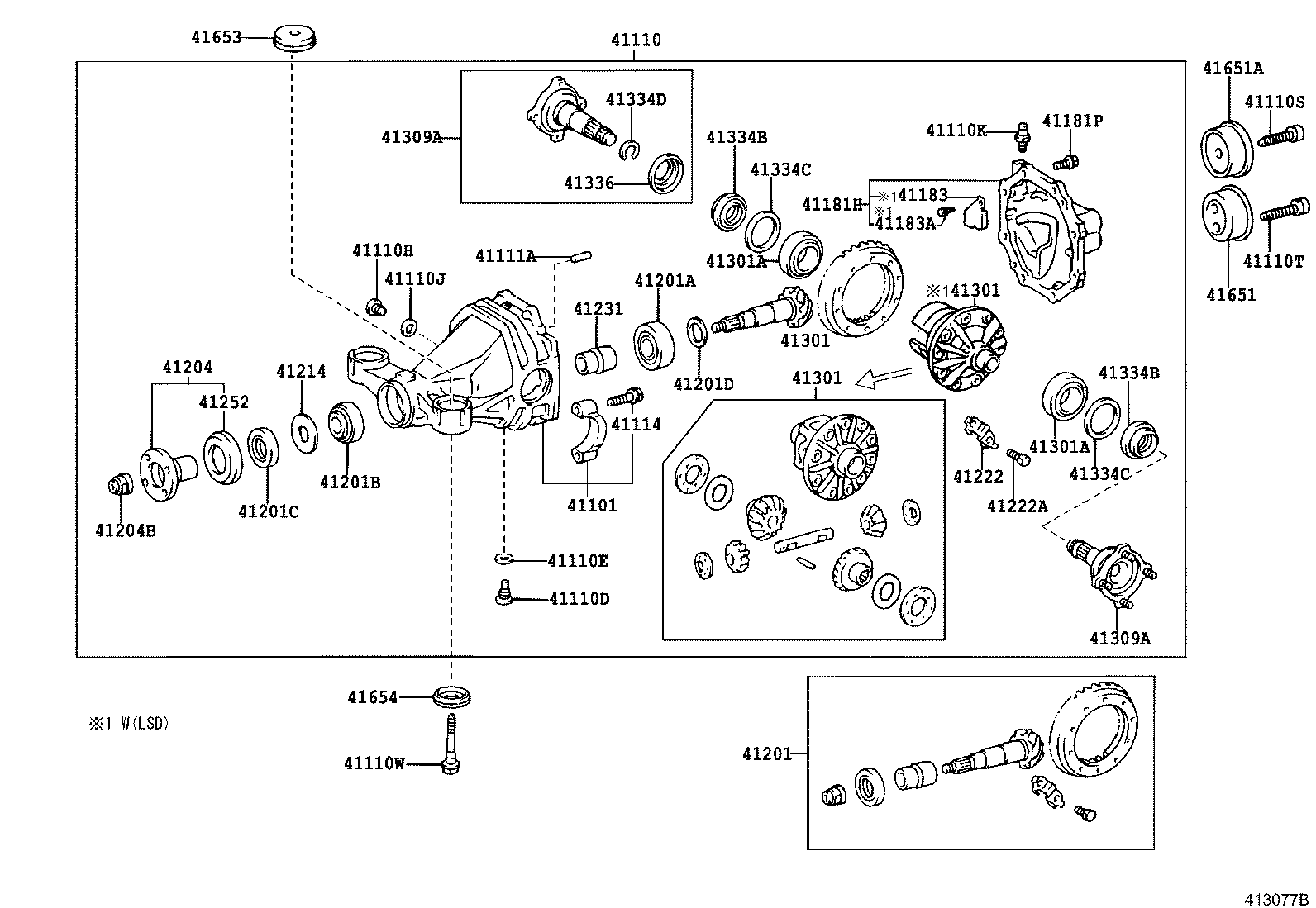 Rear Axle Housing Differential