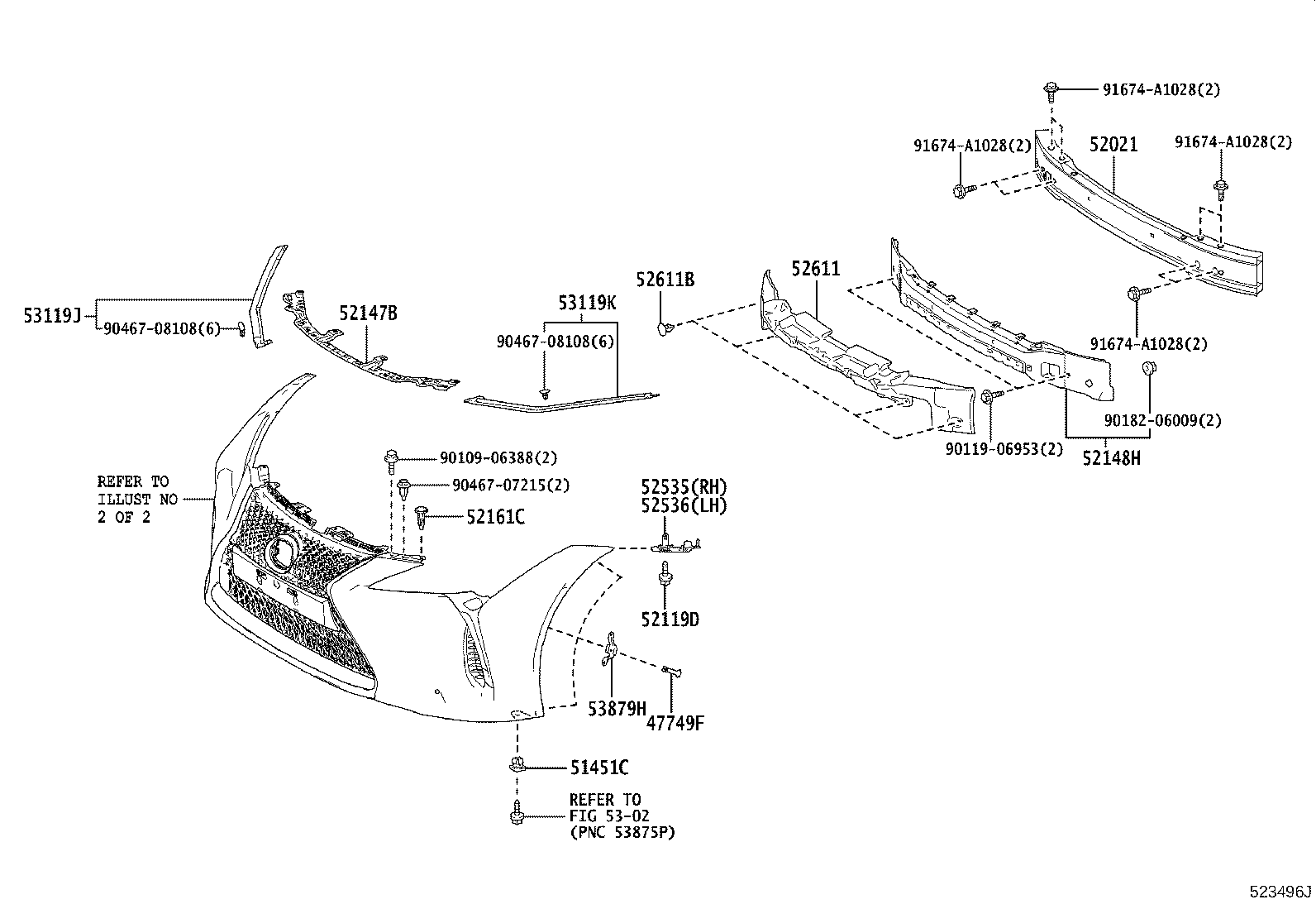 Front Bumper Bumper Stay
