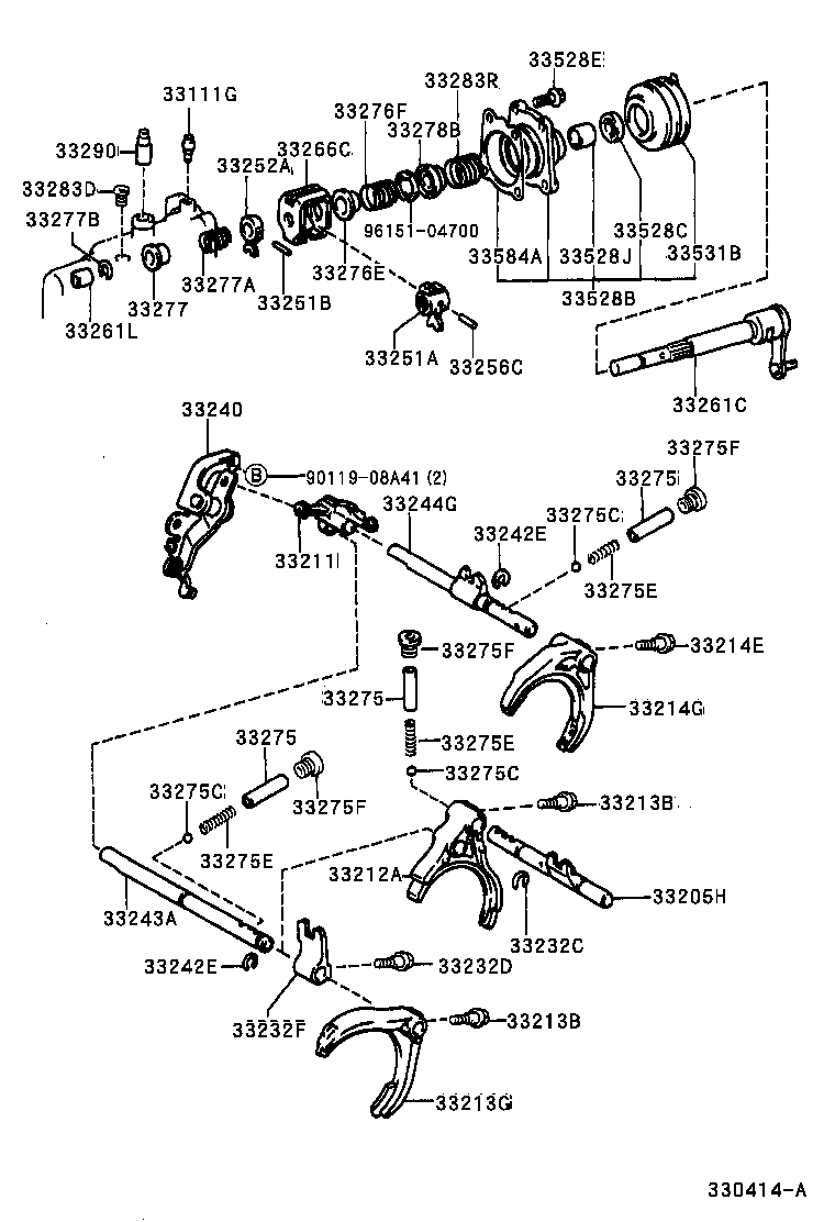 Gear Shift Fork Lever Shaft