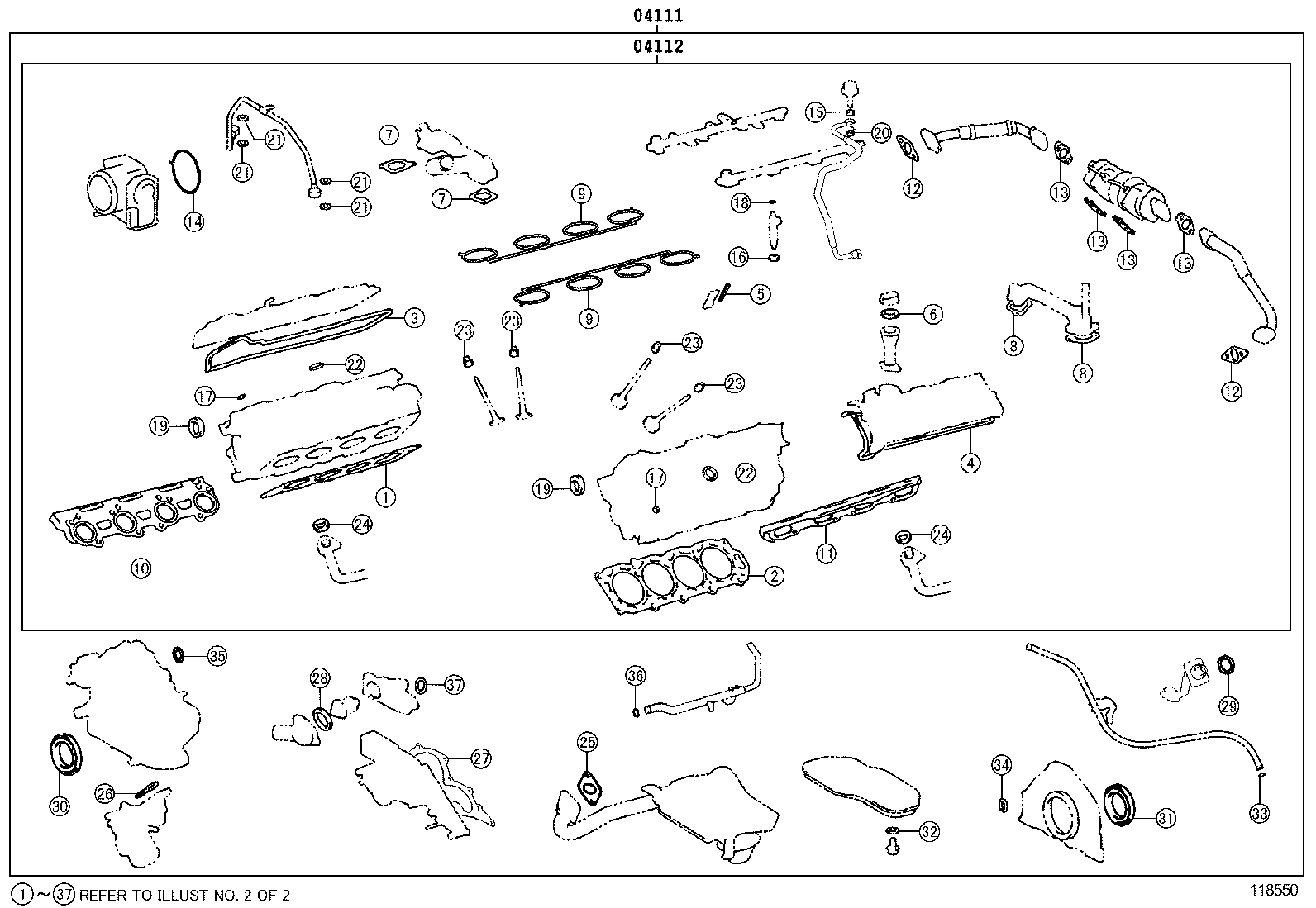 Engine Overhaul Gasket Kit