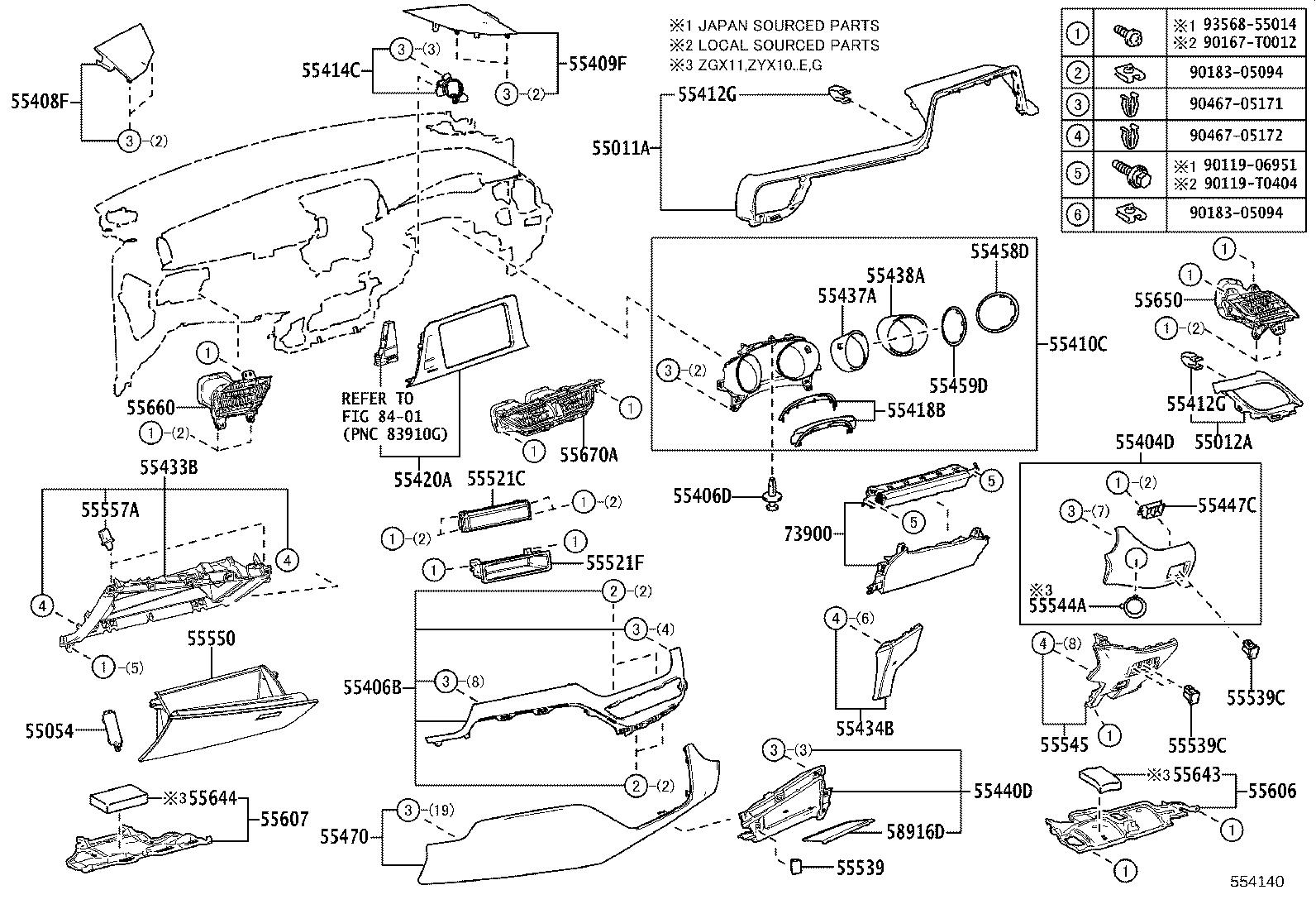 Instrument Panel Glove Compartment