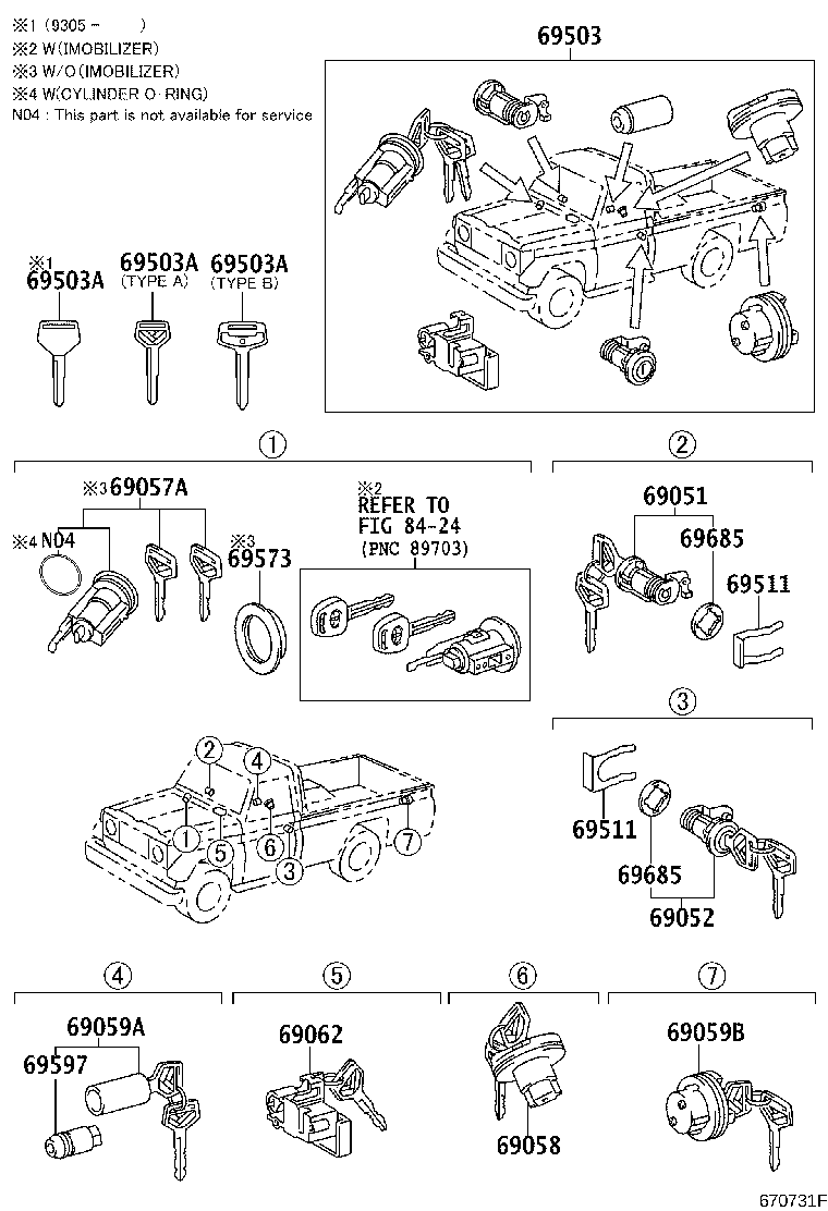 Lock Cylinder Set
