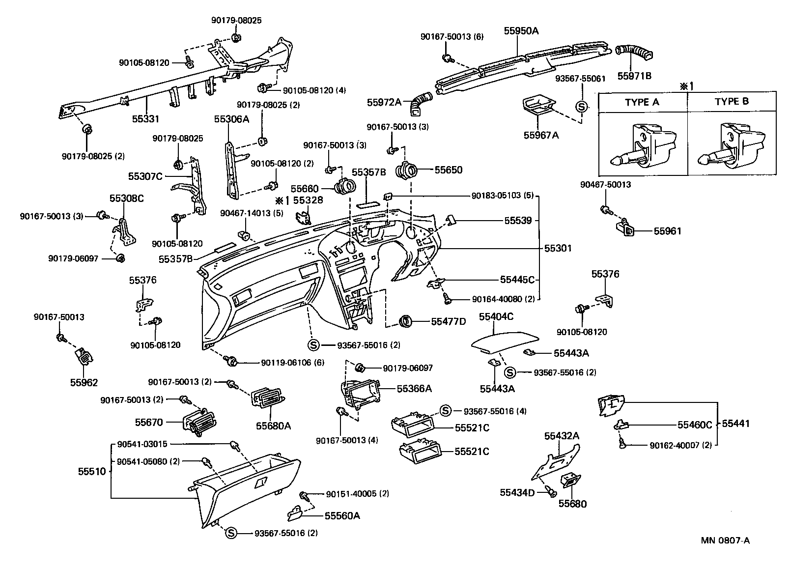 Instrument Panel Glove Compartment