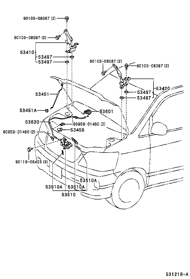 Hood Lock & Hinge