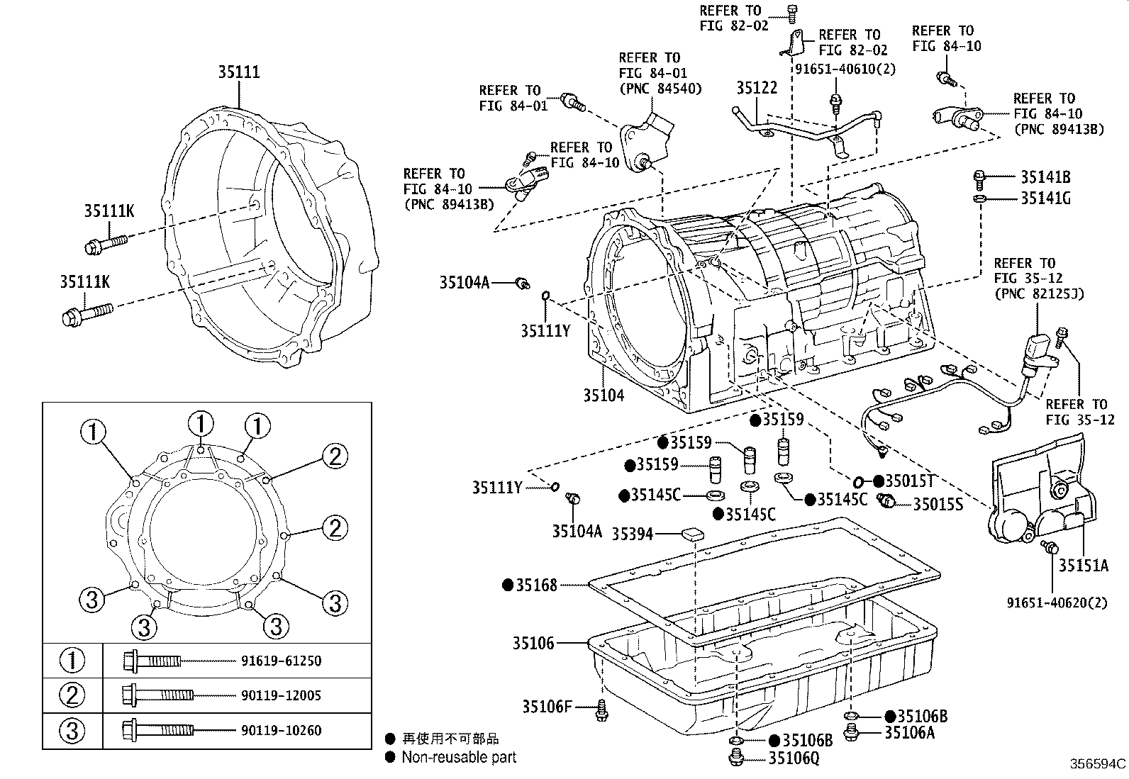 Caja de transmisión y cárter de aceite