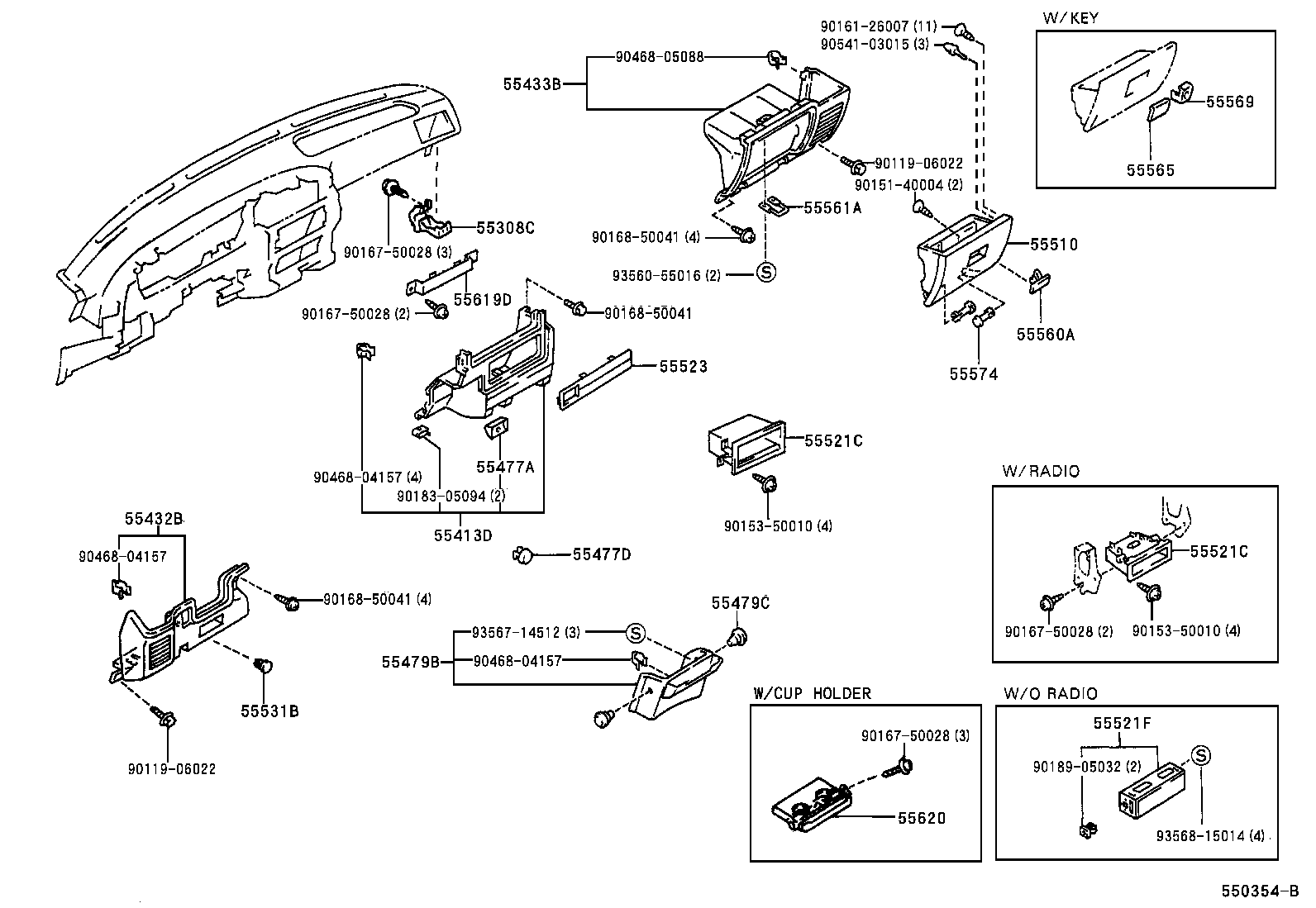 Instrument Panel Glove Compartment