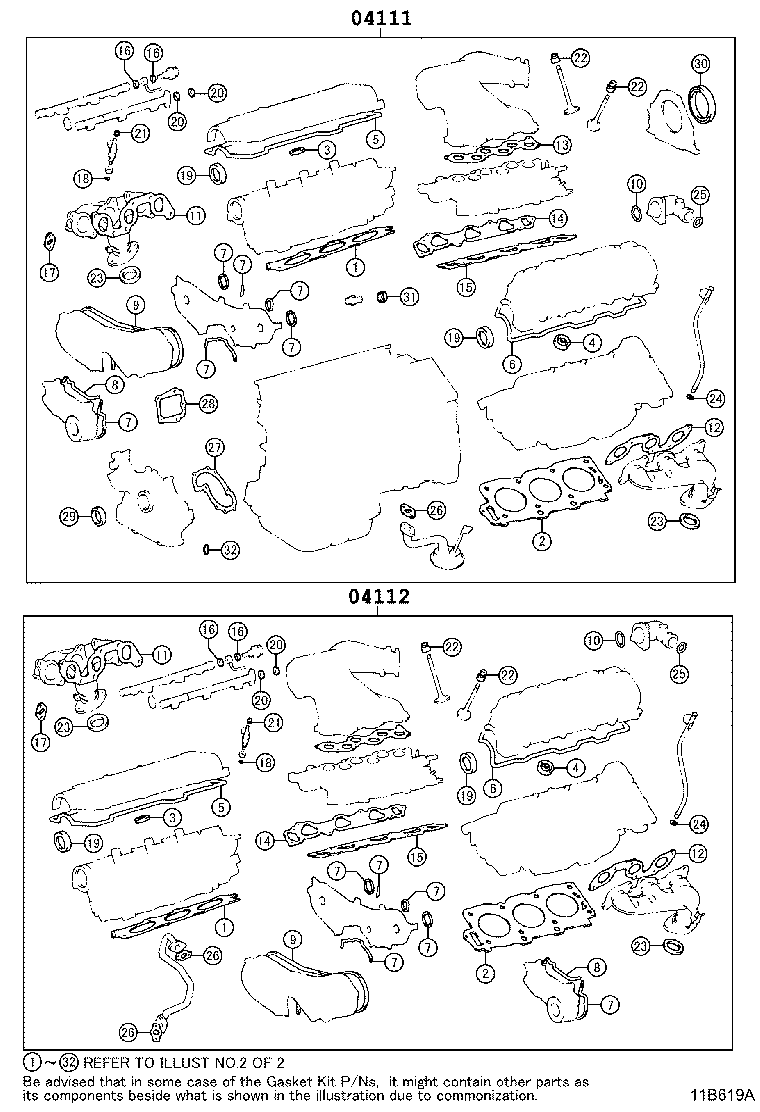 Engine Overhaul Gasket Kit