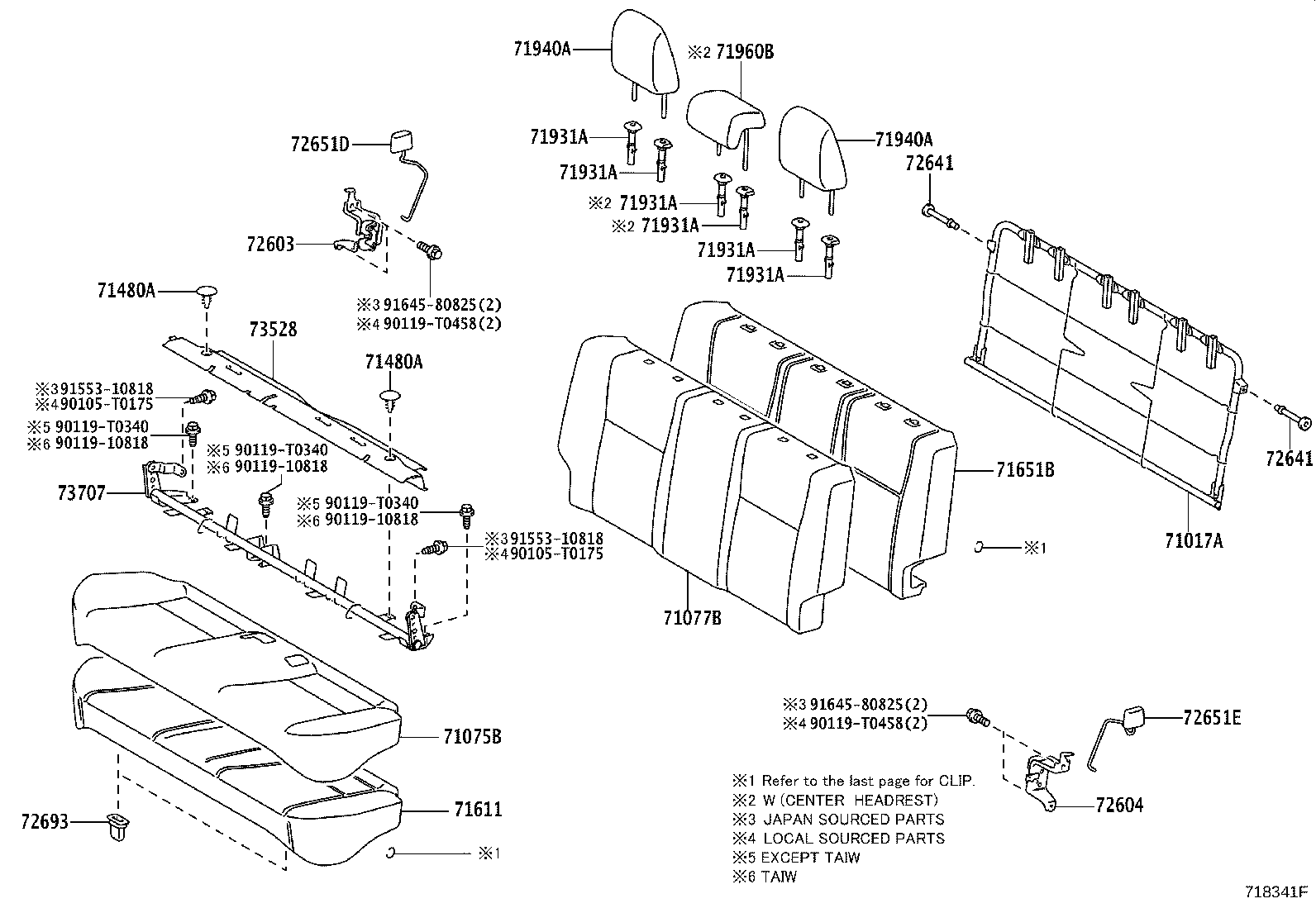 Rear Seat & Seat Track