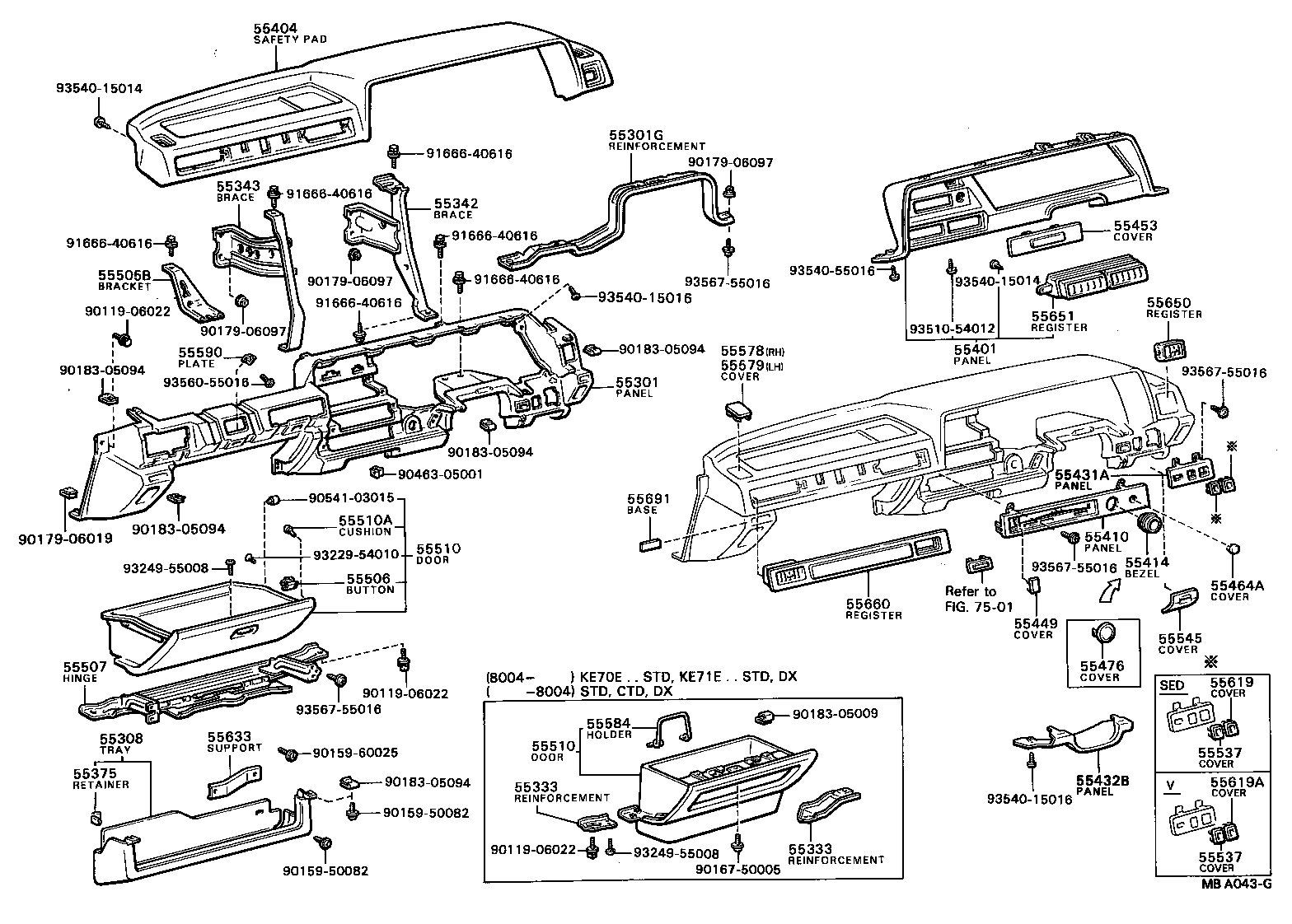 Instrument Panel Glove Compartment