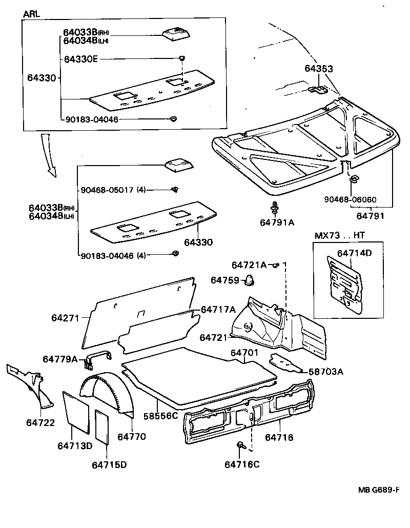 Package Tray Panel & Luggage Compartment Mat