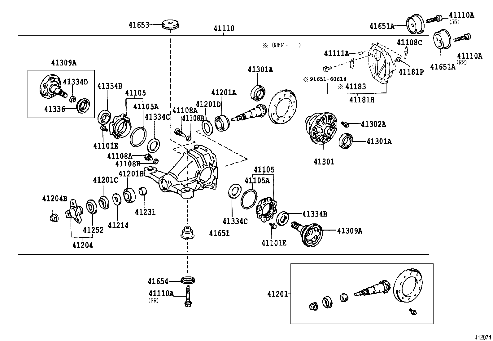 Rear Axle Housing Differential