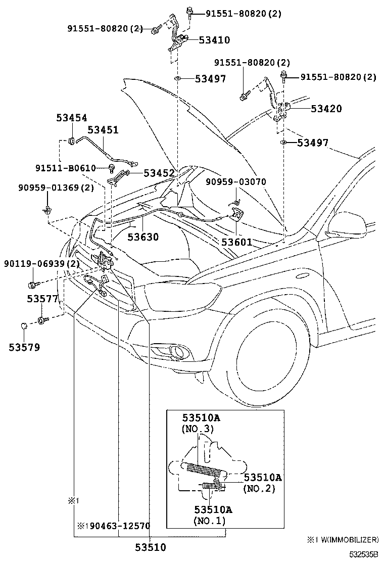 Hood Lock & Hinge
