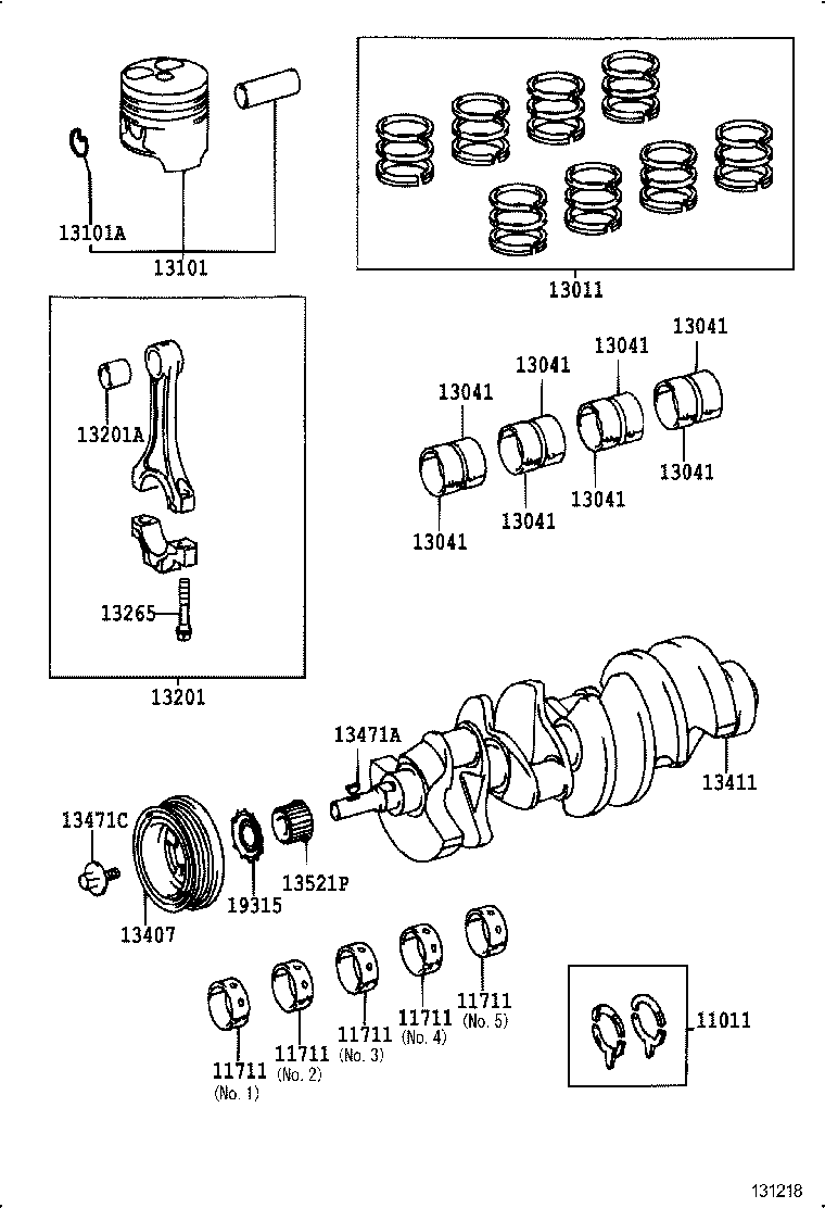 Cigüeñal y pistón