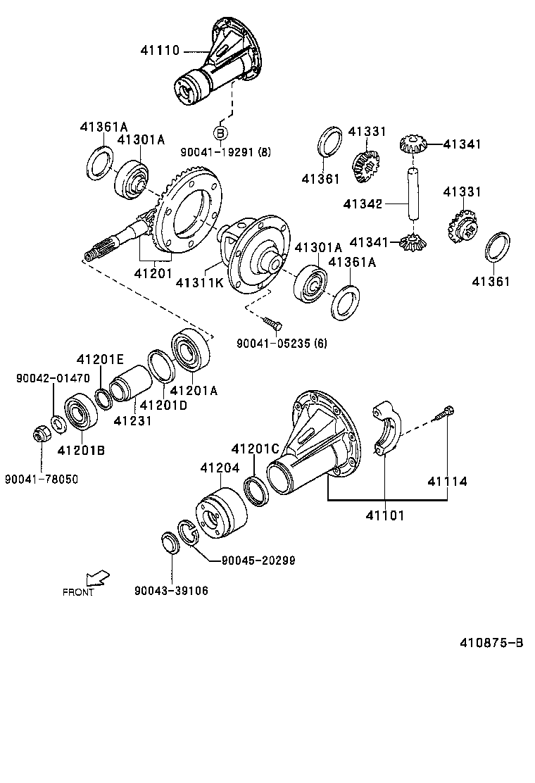 Rear Axle Housing Differential
