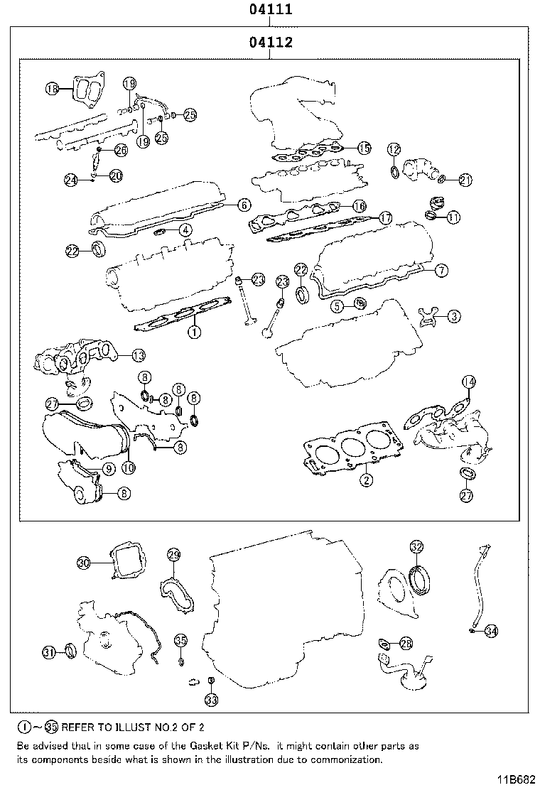 Engine Overhaul Gasket Kit