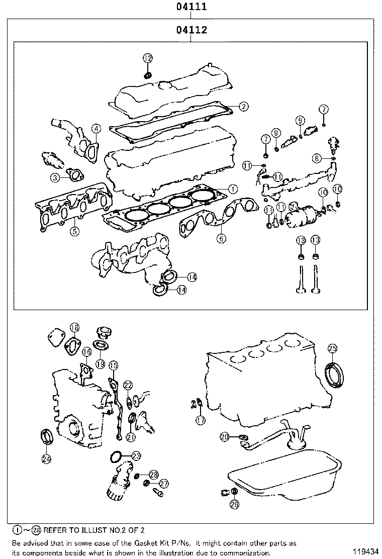 Engine Overhaul Gasket Kit