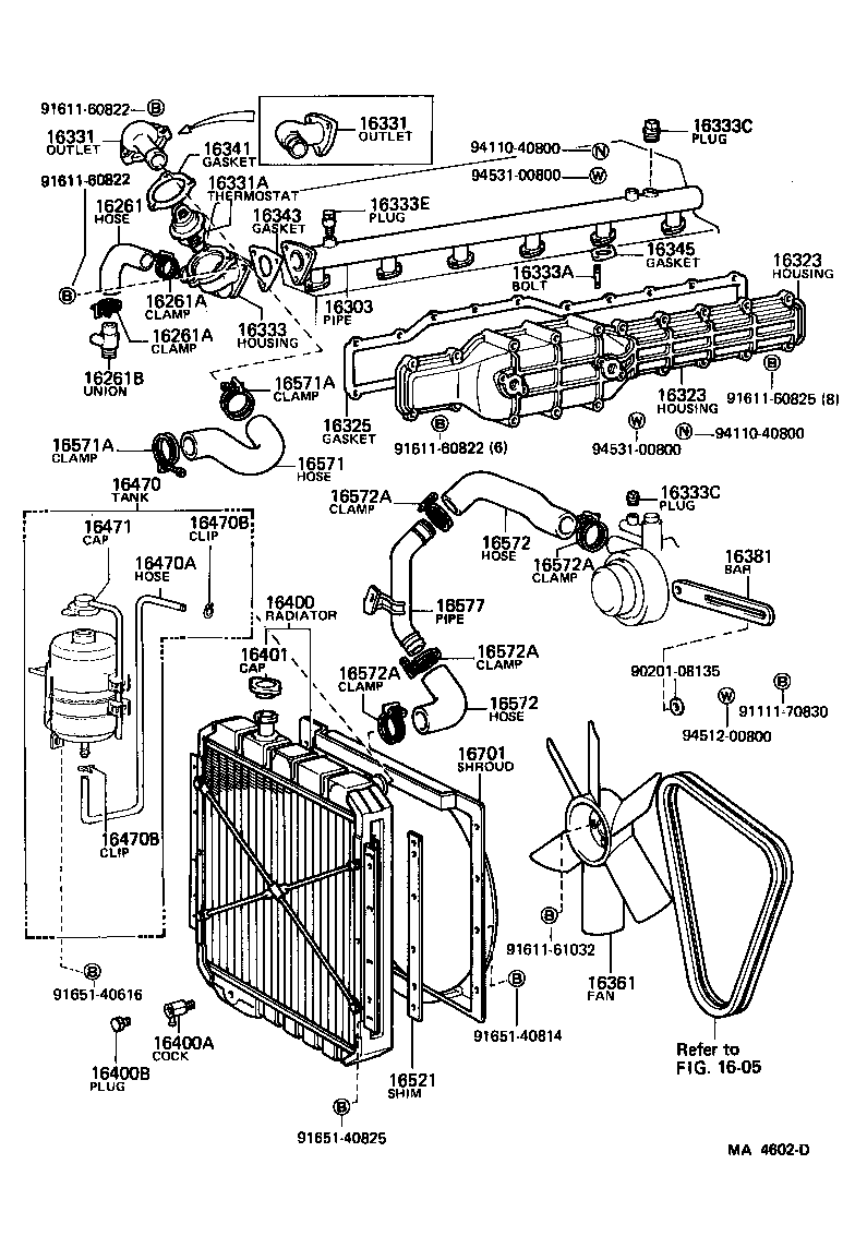 Radiator Water Outlet