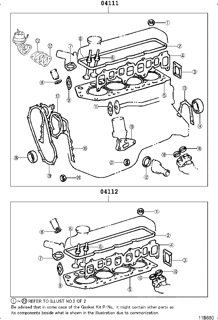 Engine Overhaul Gasket Kit