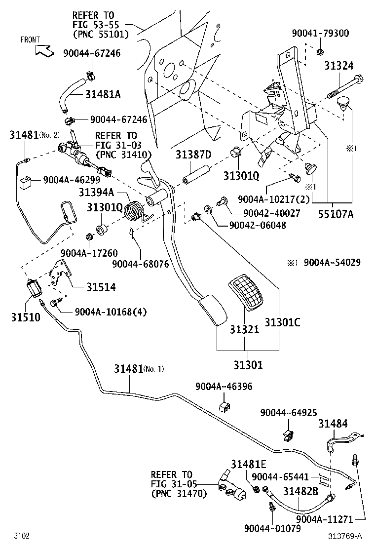 Clutch Pedal Flexible Hose