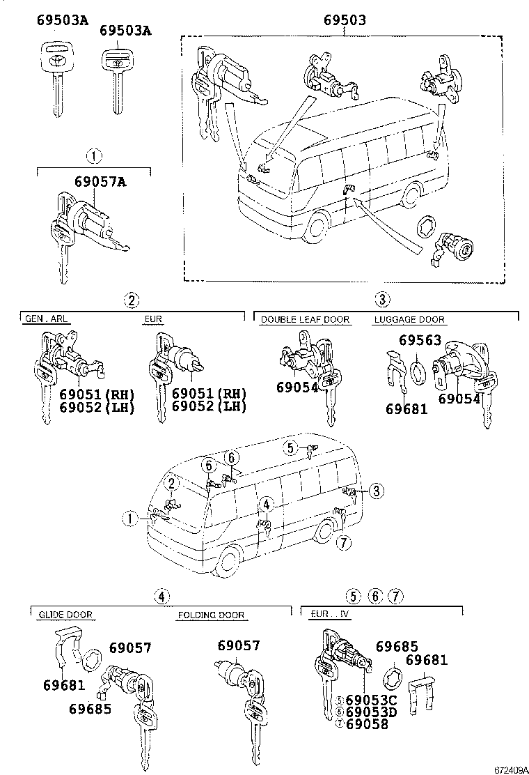Juego de cilindro de cerradura