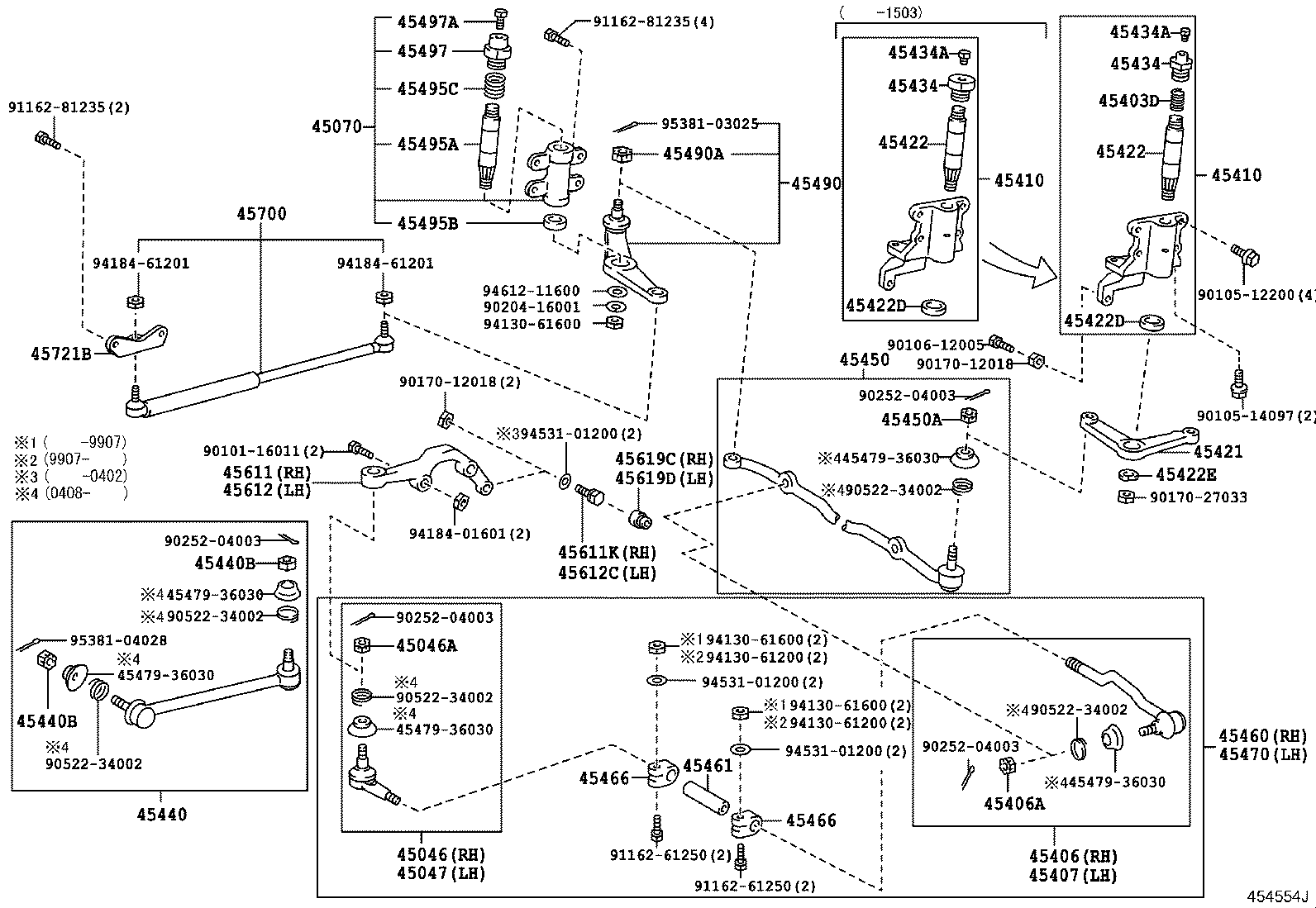 Enlace del mecanismo de dirección