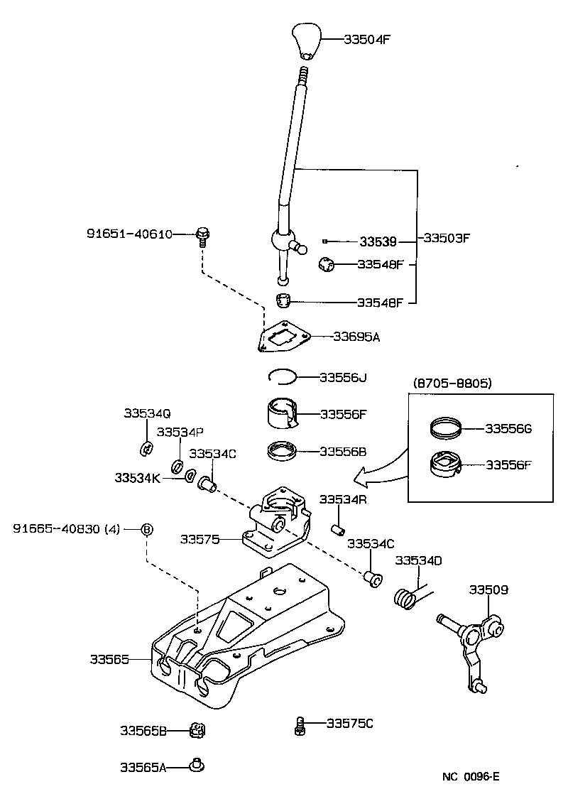 Shift Lever & Retainer