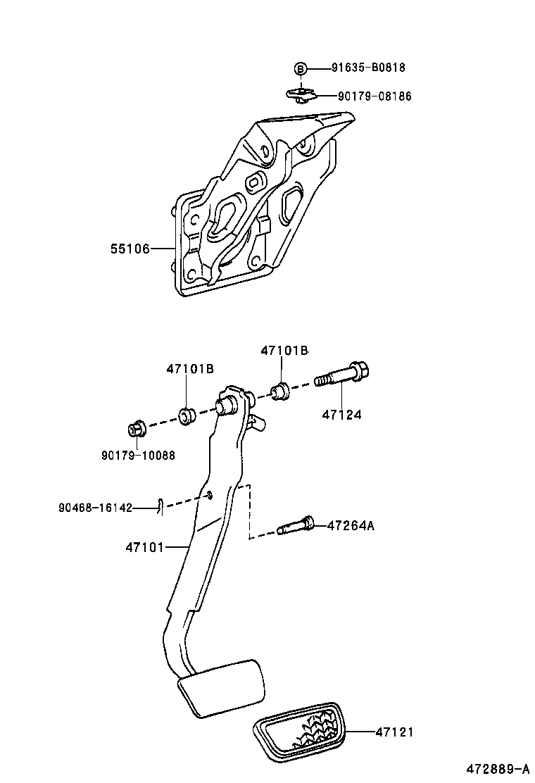 Brake Pedal & Bracket