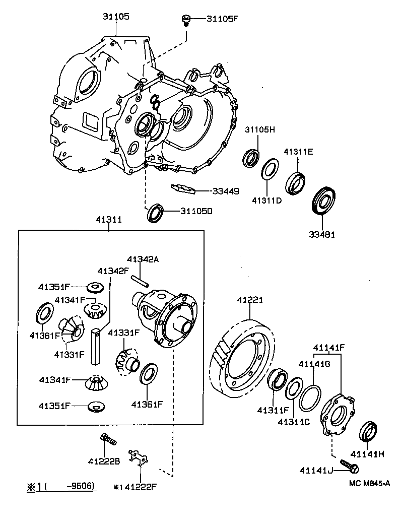 Front Axle Housing & Differential