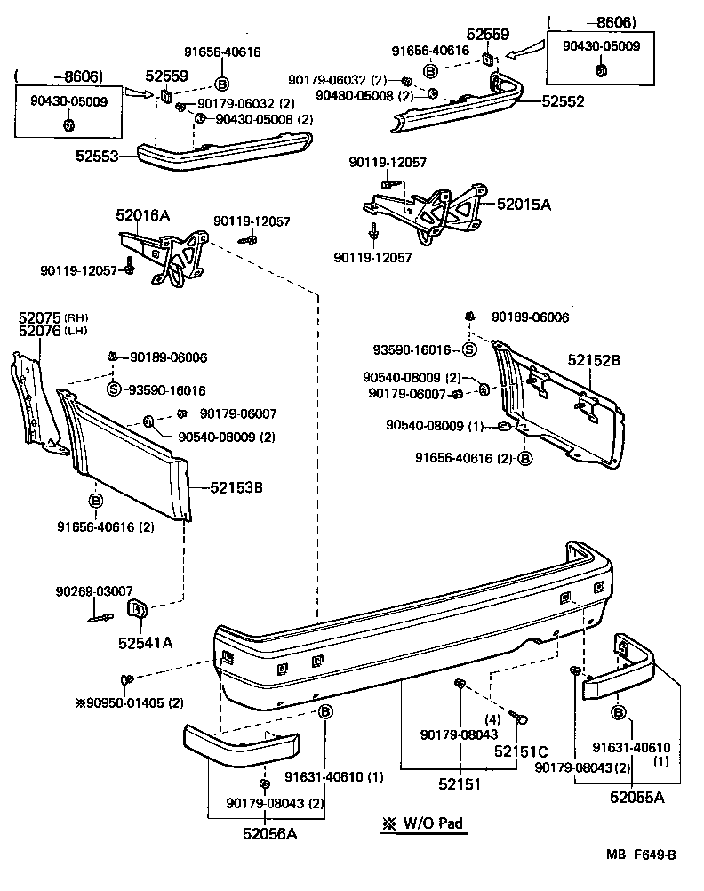 Rear Bumper & Bumper Stay