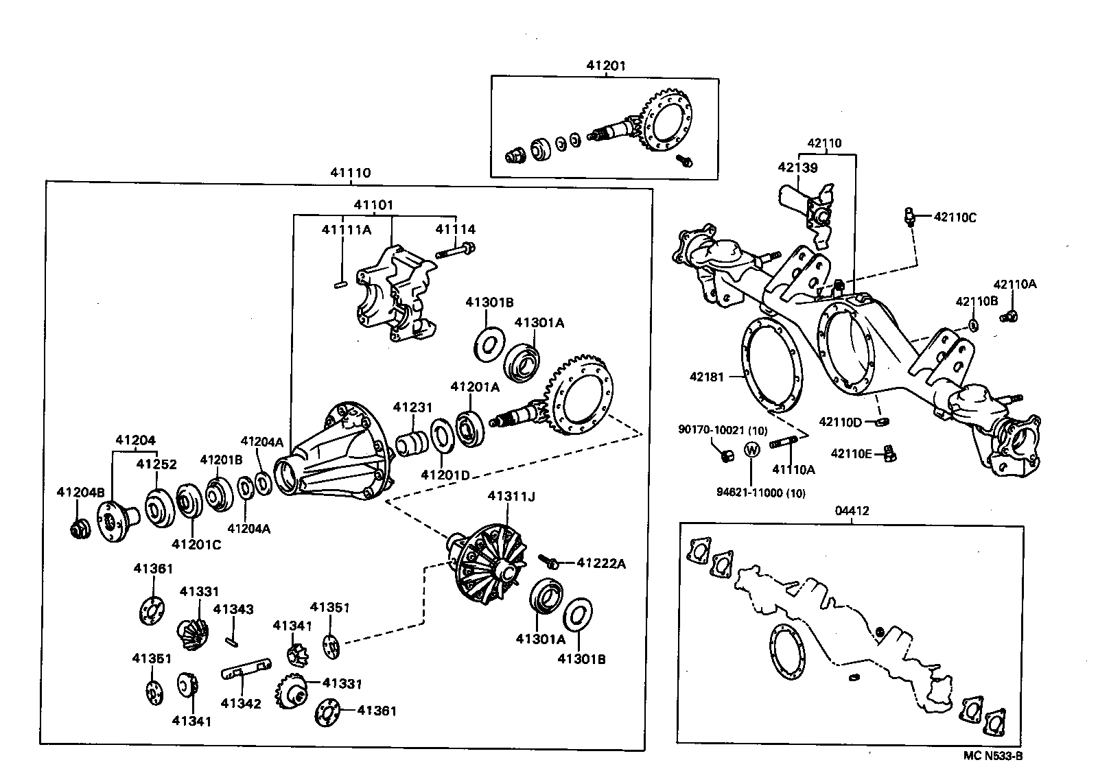 Rear Axle Housing Differential