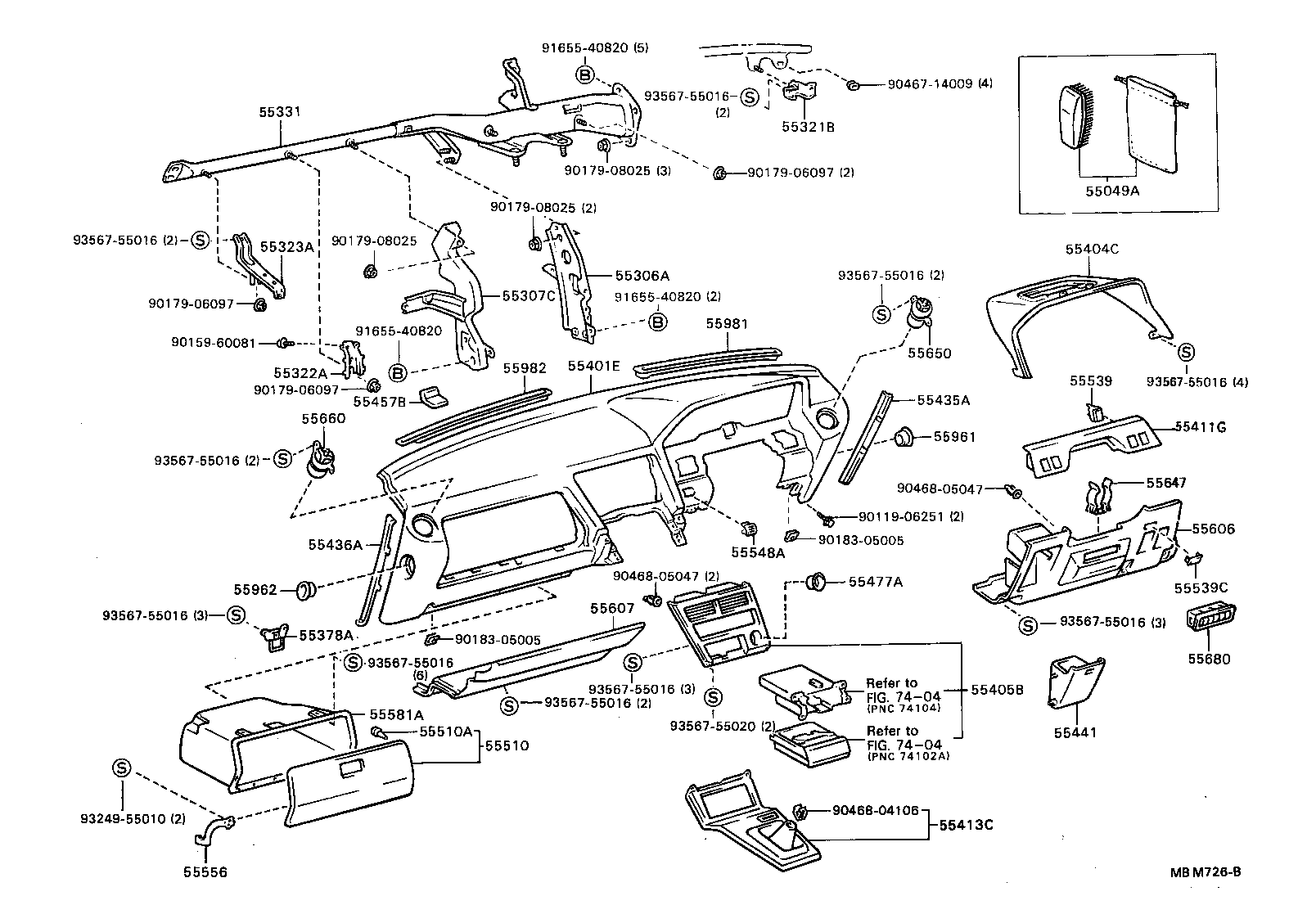 Instrument Panel Glove Compartment