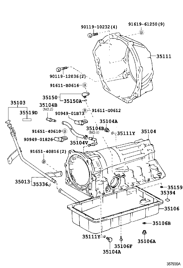 Transmission Case & Oil Pan