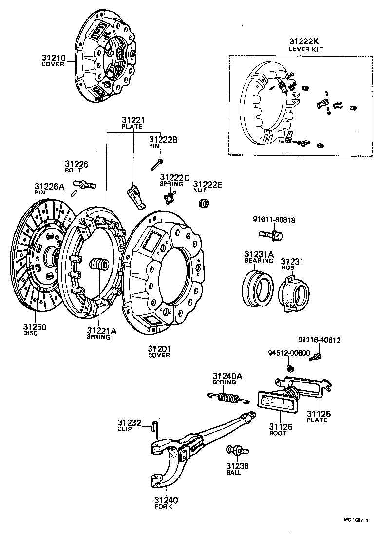 Clutch & Release Fork