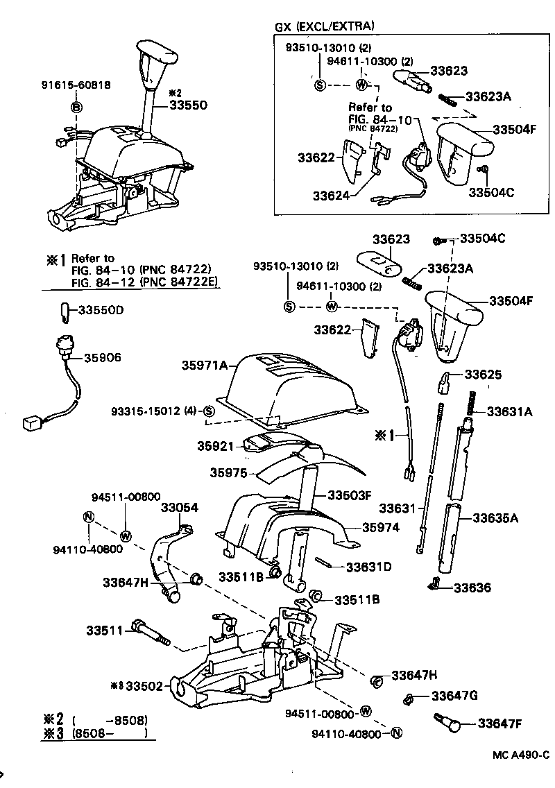 Shift Lever & Retainer
