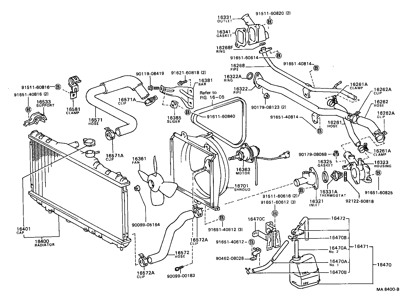 Radiator Water Outlet