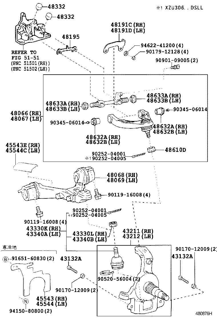 Front Axle Arm Steering Knuckle